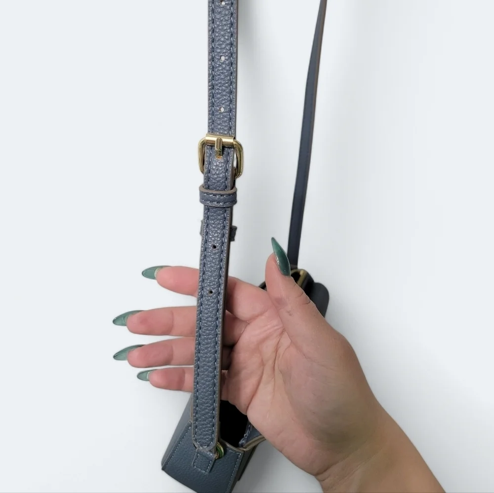 Nanette Lepore Half Moon Crossbody Bag | Vegan Leather & Suede | Top Zip Flap - Picture 11 of 12